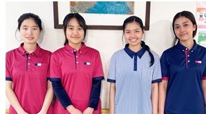 左からランさん、ウーさん（ミャンマー）マリーさん、アナさん（フィリピン）※いずれも仮名